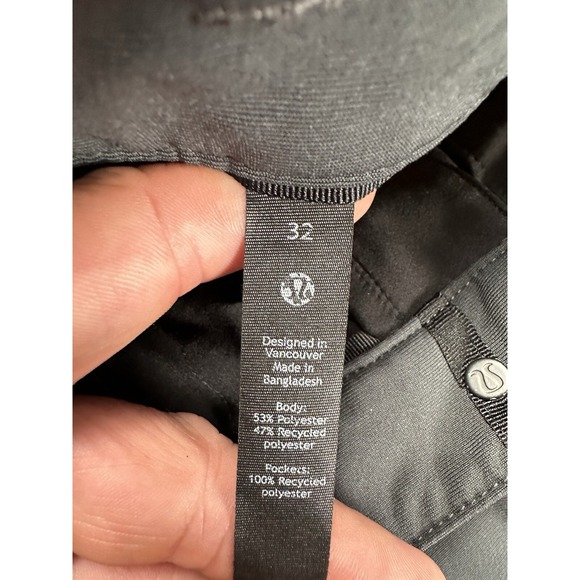 Lululemon ABC Classic Fit Trouser Warpstreme Five Pocket Mens 32x29 Gray LM5ADDS - Picture 6 of 11